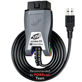 JUTA VLINKER FS front view showing compact adapter and robust housing for reliable diagnostics
