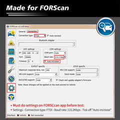 JUTA VLINKER FS plugged into vehicle OBD port showing simultaneous HS/MS-CAN access benefit