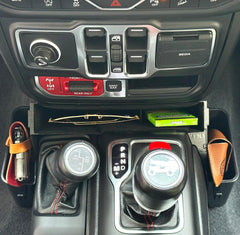JVMA removable gear-shift box detail allowing seat movement and access