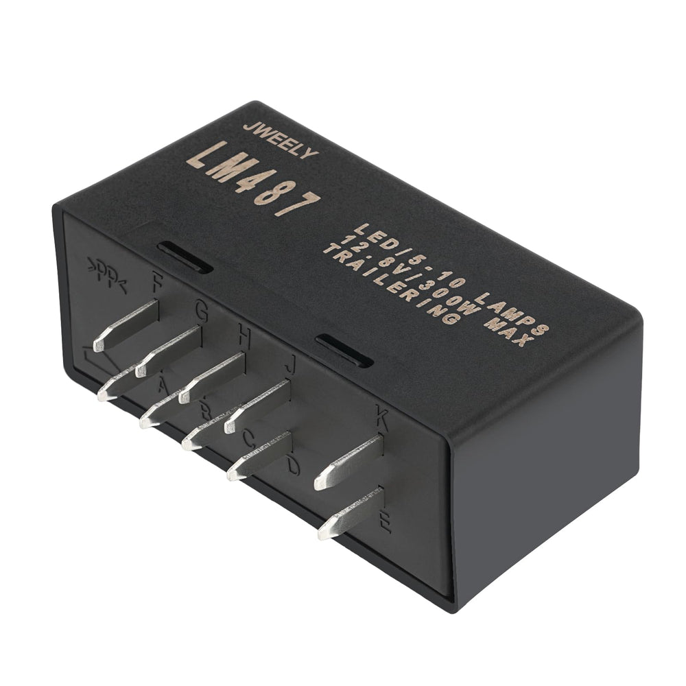 JWEELY LM487 front view showing relay shape and mounting for easy replacement