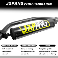 JXPANG handlebar dimensions displayed for easy fit verification and measurement