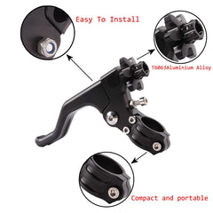 JXPANG lever mounted on handlebar showing compact profile and better control