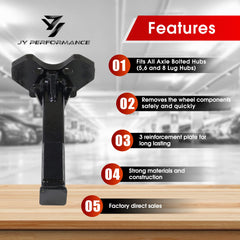 JY PERFORMANCE detailed view of adapter bolts and thread sizes for versatile fitment