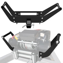 JY PERFORMANCE front view of cradle winch mount plate showing robust design and fit