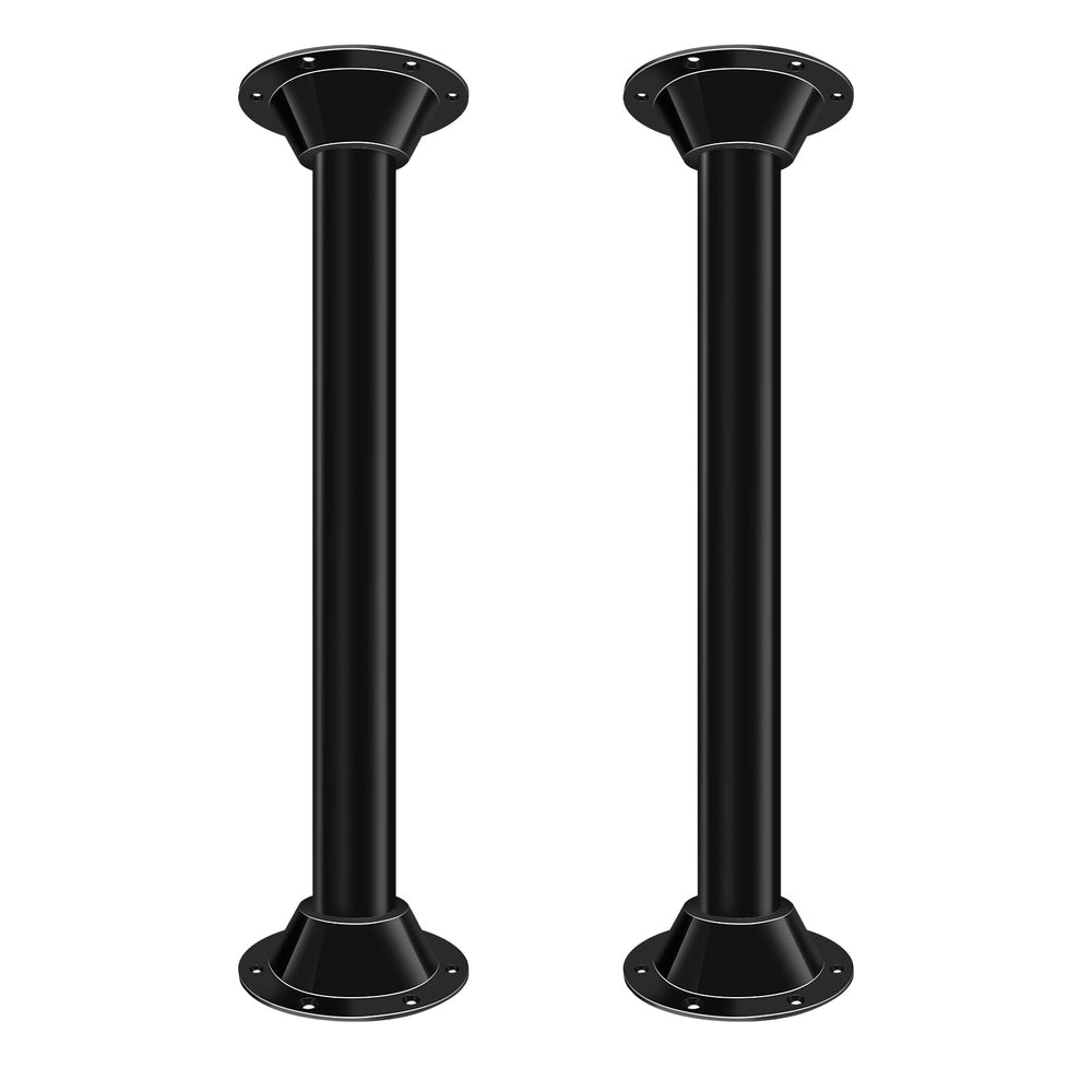 JYINCPED front view of assembled table leg set showing stability