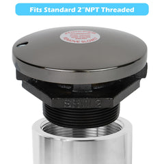 JYINCPED close-up of 2-inch threaded neck for reliable seal benefit