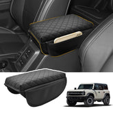 JYMAOYI front view installed on Bronco console showing sleek protection and style
