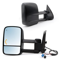 JZSUPER front view pair showing full replacement mirrors and improved visibility