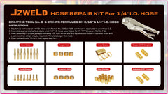 JZWELD brass ferrules and connectors arranged to highlight compatibility benefits