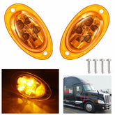 JZYZQBX front view amber 5-LED side marker benefiting clear roadway signaling