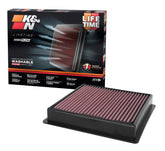K&N front packaging of 33-5100 showing model and fit benefits