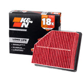 K&N front view of KNA-3174 filter showing fit and branding, ensuring quick identification