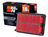 K&N front packaging of KNA-5145 showing product branding and fitment benefits