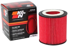K&N HP-7014 front view showing cartridge and mounting for quick identification and fit