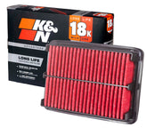K&N KNA-5096 front view showing clean fit and packaging benefit