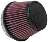 K&N RU-5163 front profile showing tapered cone and airflow benefit