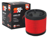 K&N filter front view showing fit and durable construction for easy replacement