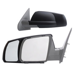 Fit System K SOURCE front view showing full towing mirror extension and improved visibility