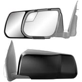 K Source towing mirrors front view on truck showing extended coverage
