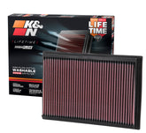 K&N filter front packaging showing part 33-2272 and benefit of improved airflow