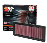 K&N front packaging showing model 33-2936 and quick fit benefit