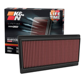 K&N front view of 33-5117 filter showing shape and pre-oiled readiness