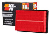 K&N KNA-2485 front packaging showing model and long-life benefit
