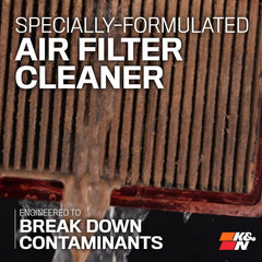 Pouring K&N Power Kleen into container demonstrating easy application and coverage