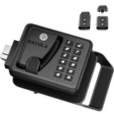 KACOLA front view of RV lock showing durable housing and keypad, adds secure entry