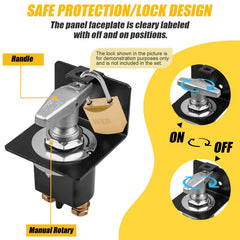 KACOLA handle lock-out detail displaying lock hole for secure padlock use and theft deterrence