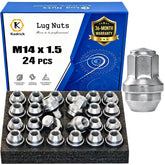 Kadrick front packaging showing 24-piece lug nut set and model compatibility