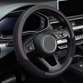 KAFEEK steering wheel cover front view shows sleek fit and protection