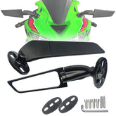 KAIQIVEM front view mirror showing compact stealth profile and aggressive styling benefit