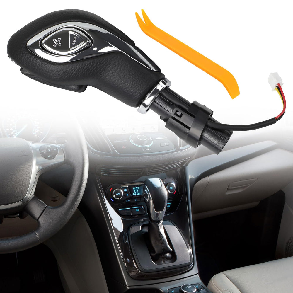 KAKSEY front view replacement shift knob showing clean fit and improved look