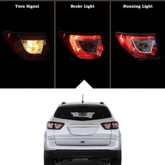 KAMDKI passenger side tail light installed view illustrating correct alignment
