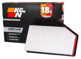 K&N front view of filter showing shape and fit for quick identification and correct replacement
