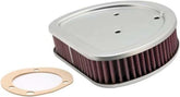 K&N HD-1499 front view showing shape and fit for Harley benefits easier installation
