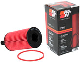 K&N HP-7040 front view showing robust canister and gasket, reliable replacement