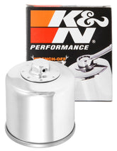 K&N KN-204C front view showing compact canister and durable finish for easy fit