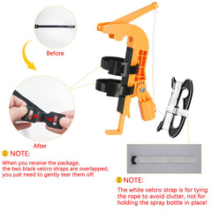 Kardeep adaptor side angle holding an aerosol can for stable spraying benefit