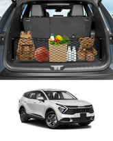 Karltys front packaging showing cargo net and included hooks, highlights ready-to-install convenience