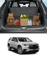 Karltys front view installed on Traverse keeps trunk items organized
