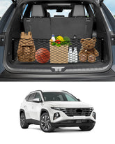 Karltys front view installed in Hyundai Tucson trunk showing organized cargo