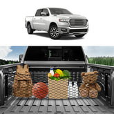 Karltys front view tailgate net showing secure cargo containment benefit