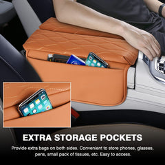 Karltys side pockets holding phone and glasses for convenient easy access