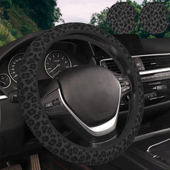 KARREAL front view steering wheel cover showing bold pattern and protection