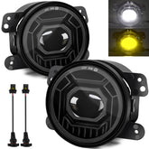 KARSAM front view fog assembly showing clean black housing and LED ring for improved style