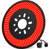 KARSAM front view spare tire brake light showing bright red LEDs and clear lens benefit visibility