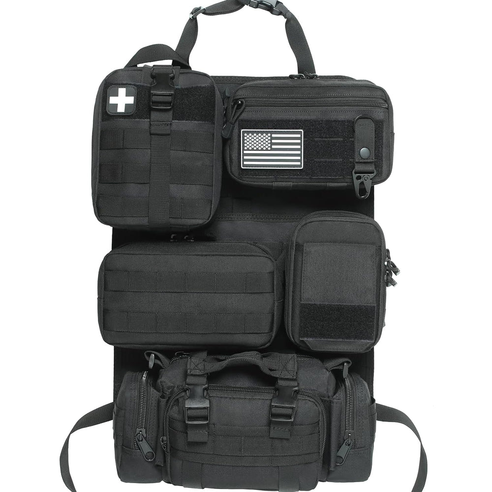 Katadem front panel overview showing organized storage and quick access