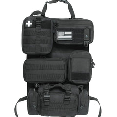 Katadem front panel overview showing organized storage and quick access